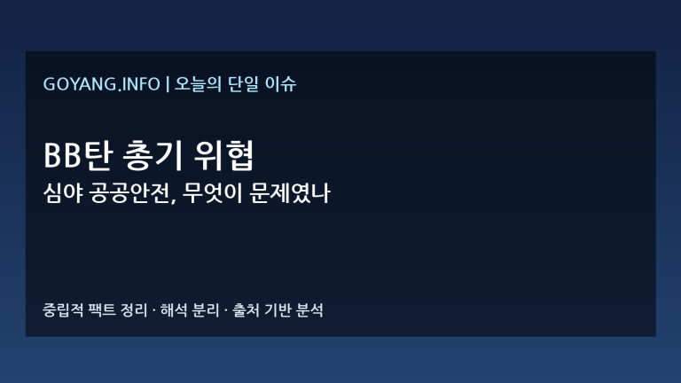 BB탄 총기 위협 사건 분석 썸네일